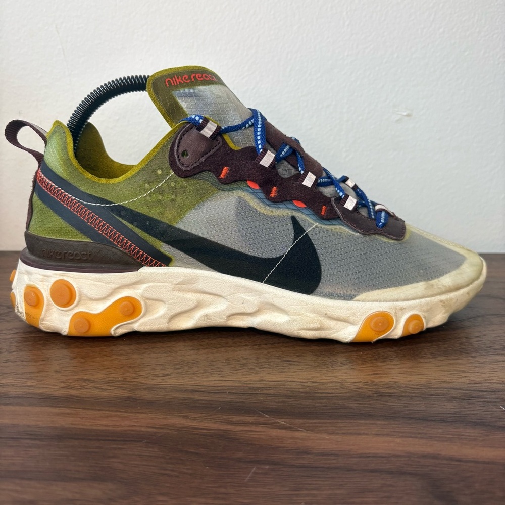 Nike React Element 87 Moss Mens Athletic Shoes Size 7.5 womens size 9 AQ1090-300